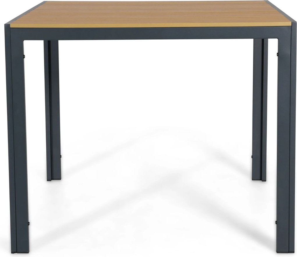 Tuinset 2 personen 909 cm Kunststof Grijs Domani Furniture Alba/Creta