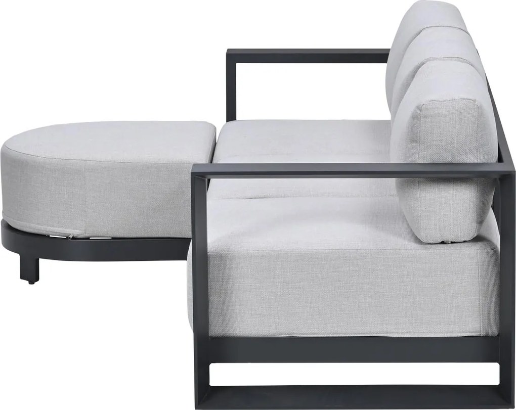 Garden Impressions Malakka loungebank chaise longue - donker grijs