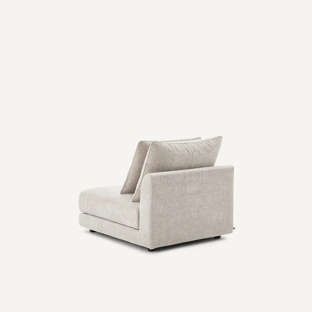 Modulaire bank in chenille fluweel, TIBERIO