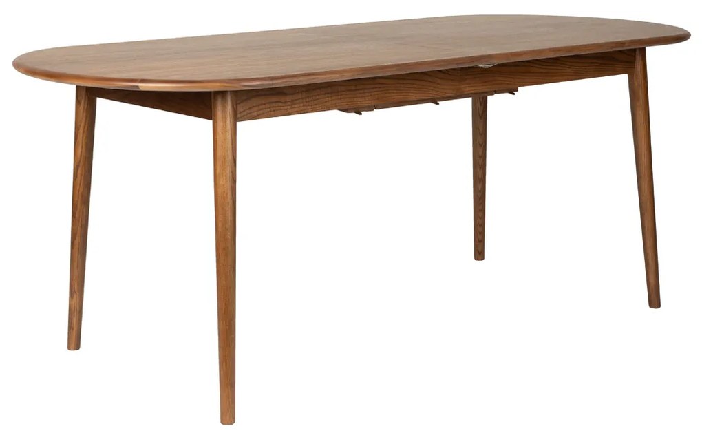 Zuiver Twist Oval Walnut Uitschuifbare Eettafel Walnoot 185-240 Cm - 90 X 185cm.