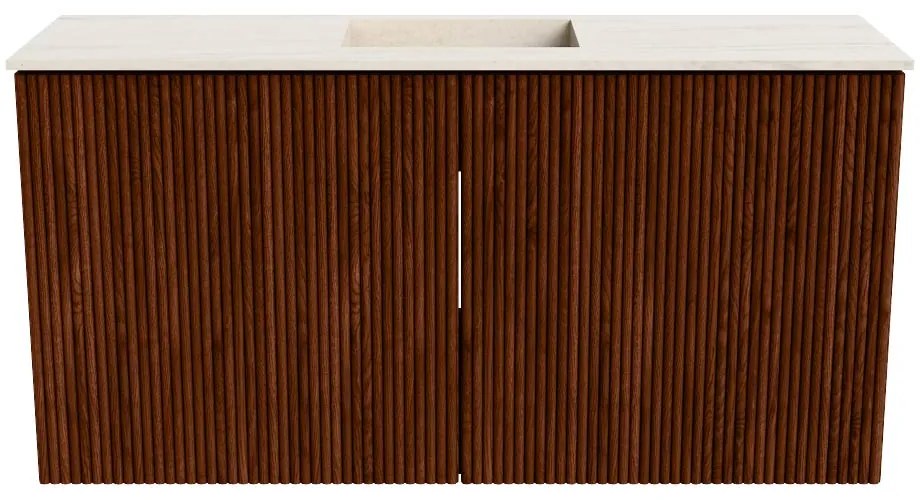 Mondiaz Joya DLux 80cm toiletmeubel ruby met wastafel faye midden 1 kraangat meli