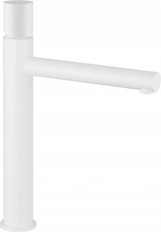 Mexen Elba One hoge wastafel kraan, wit - 74111-20