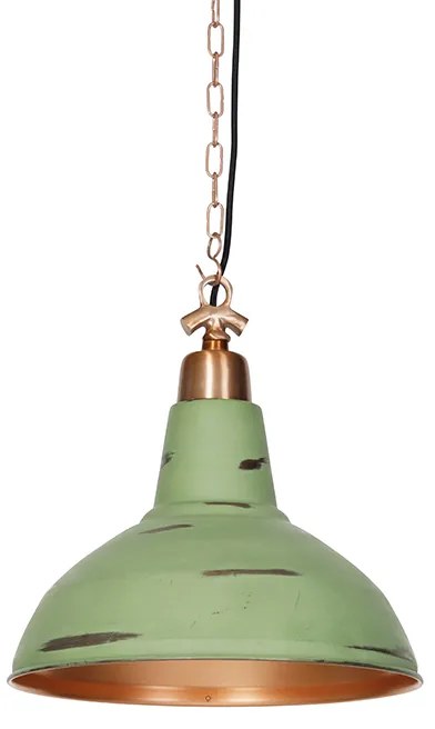 Industriële hanglamp antiek koper - Goliath
