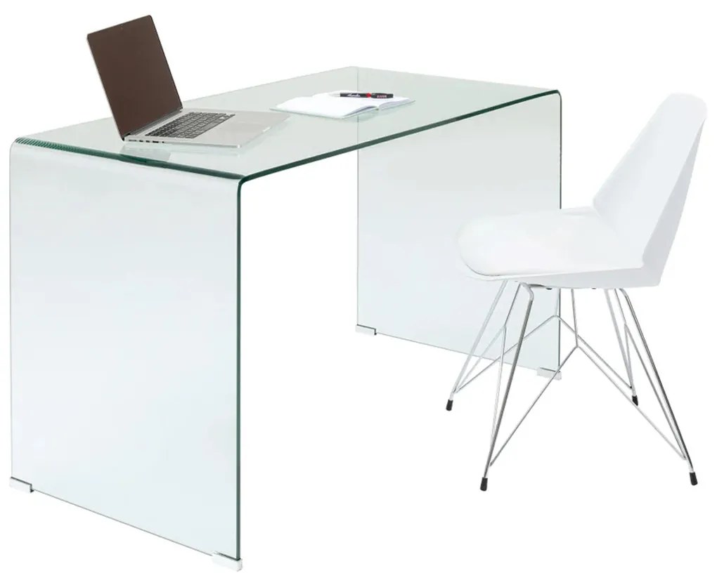 Kare Design Clear Club Bureau Van Gebogen Glas