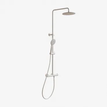 Orveta Thermostatische Douchekolom Van Messing Wit - Sklum