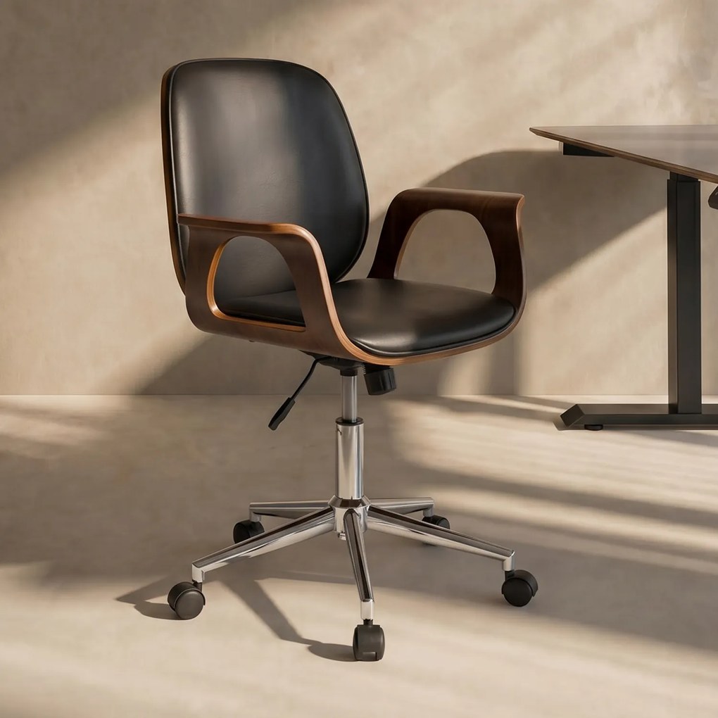Kare Design Patron Bureaustoel Walnoot