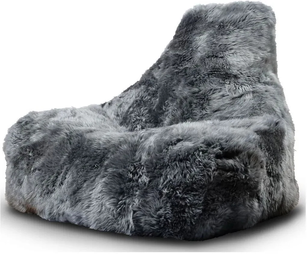 Extreme Lounging B-Bag Mighty-B Indoor Zitzak Sheepskin - Grijs | BIANO