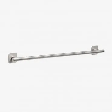 Toiletrolhouder Met Zelfklevende Wandbevestiging En 60 Cm Stang Voor Badkamer Van Roestvrij Staal Ondreli Geborsteld Grijs - Sklum