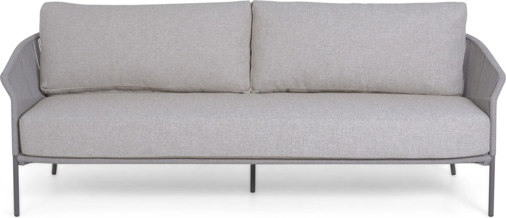 Stoel en Bank Loungeset 5 personen Rope Grijs  4 Seasons Outdoor Florence/Miyoura