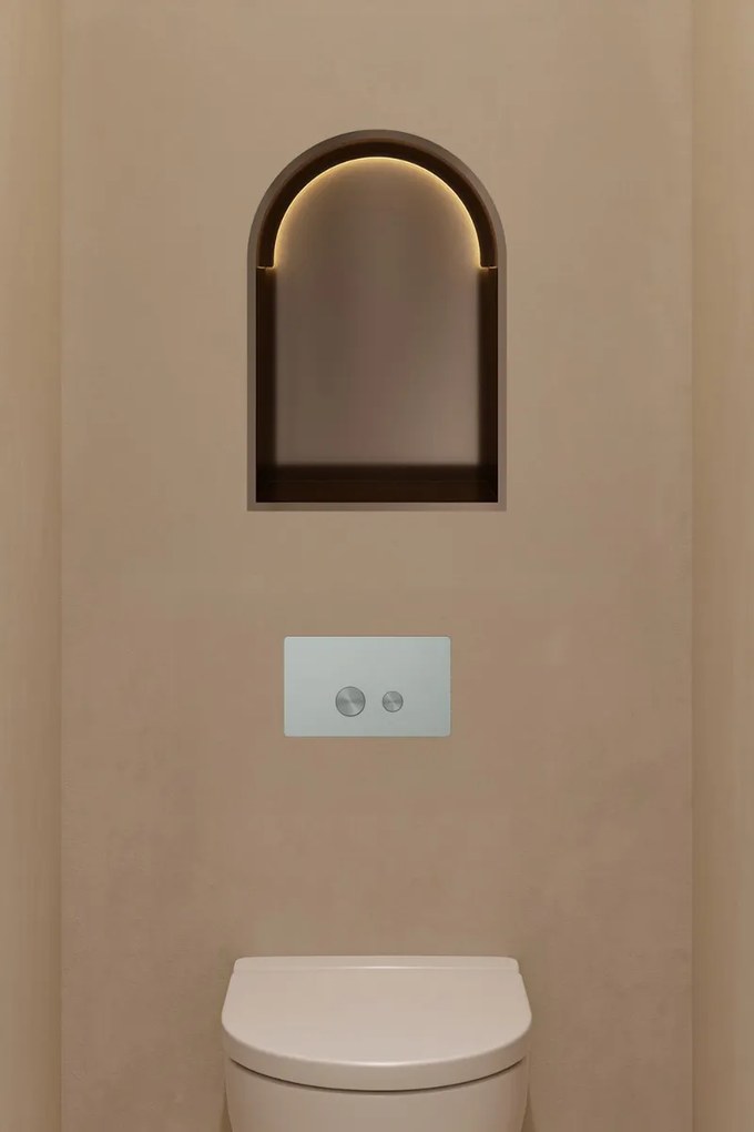 Hotbath &More inbouwnis met verlichting toogmodel 30x45x10cm tuscan bronze