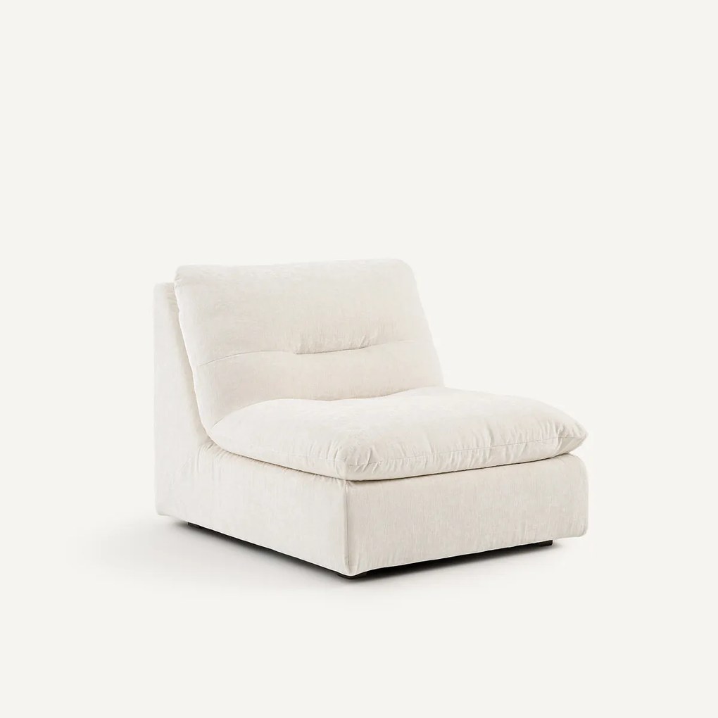 Modulaire fauteuil van chenillefluweel, Giuliano