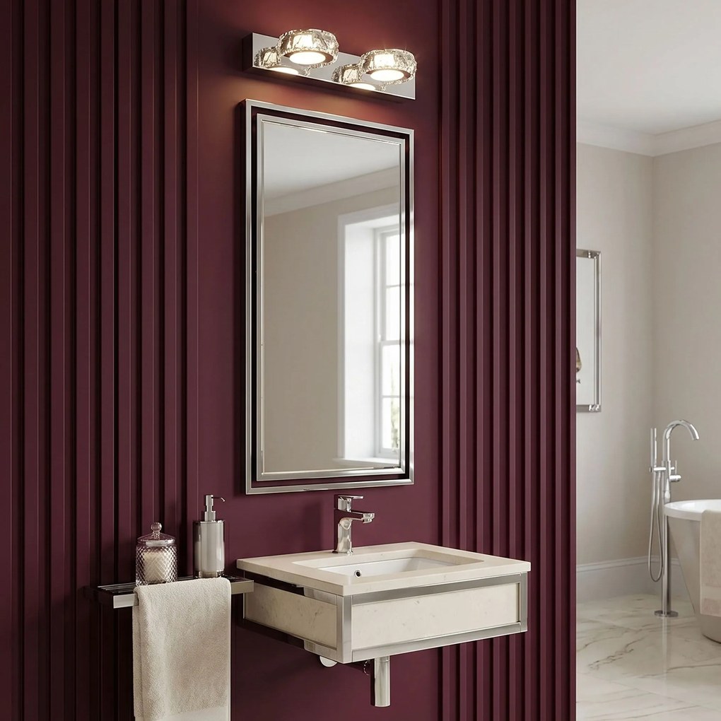 Wandlamp LED APP1936-2W CHROME