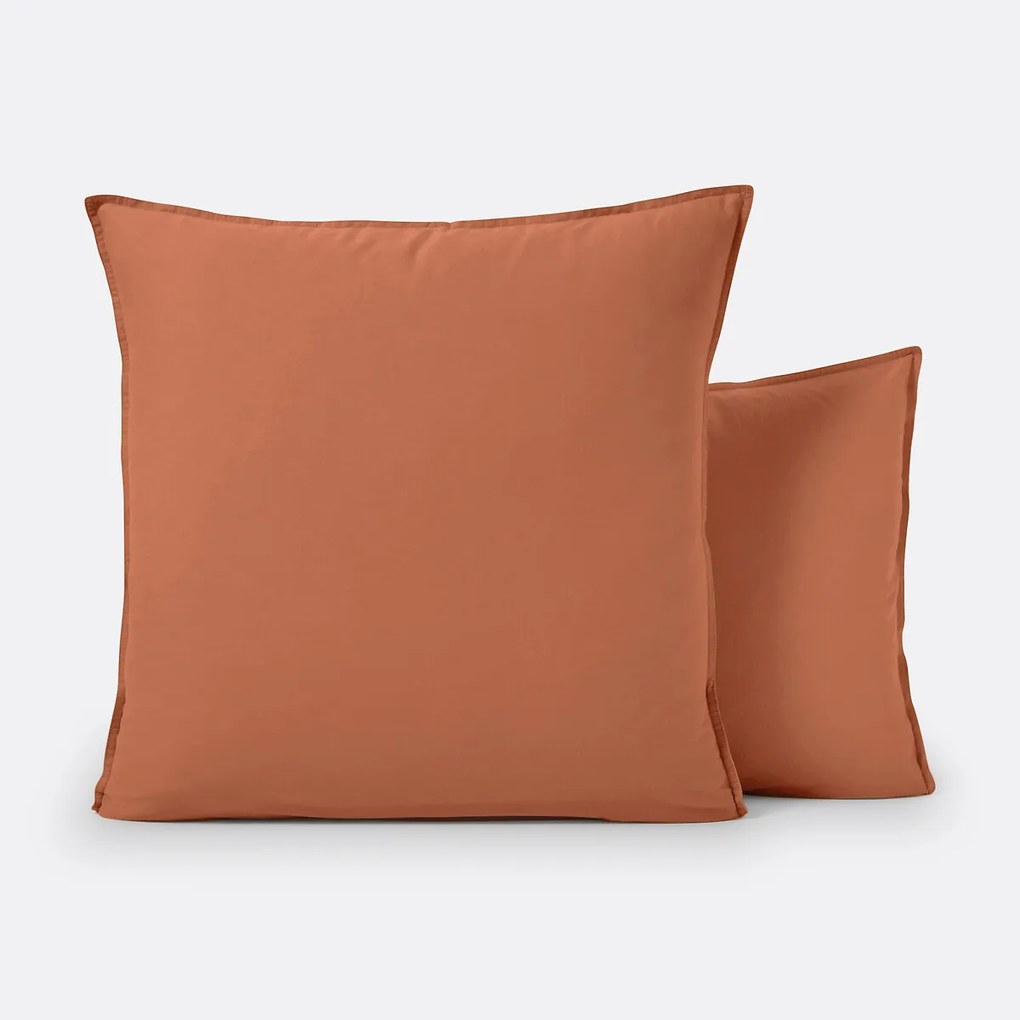 Effen kussensloop in gewassen katoen, Scenario