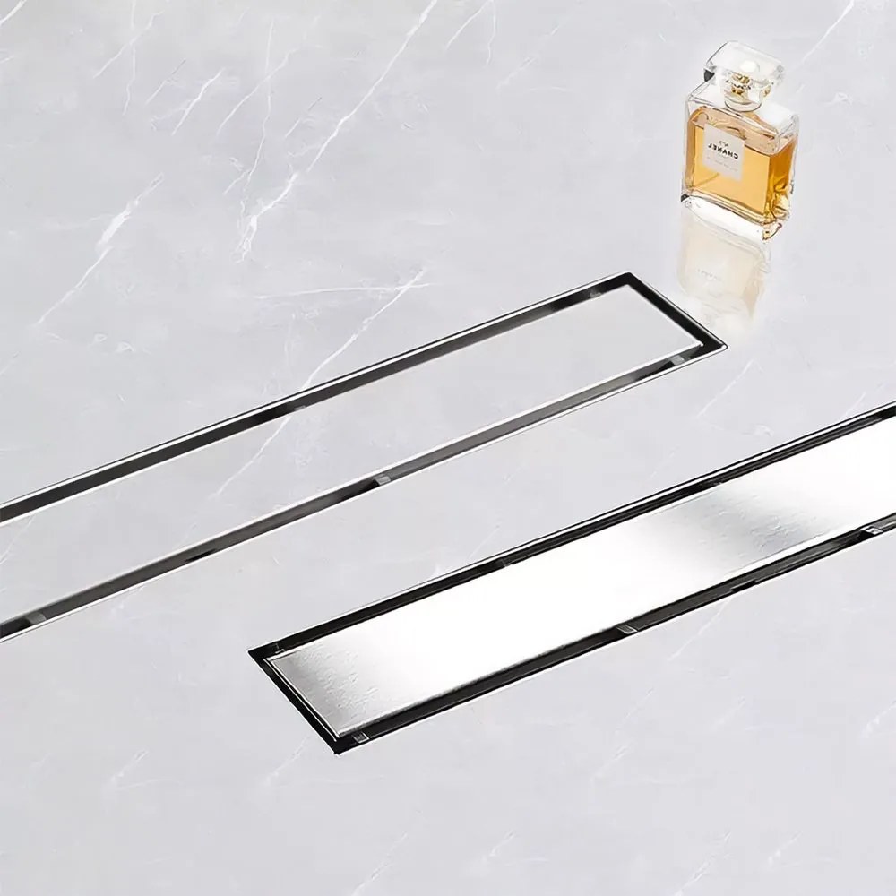 Lineaire afvoer Rea Neox BRUSH Steel 50