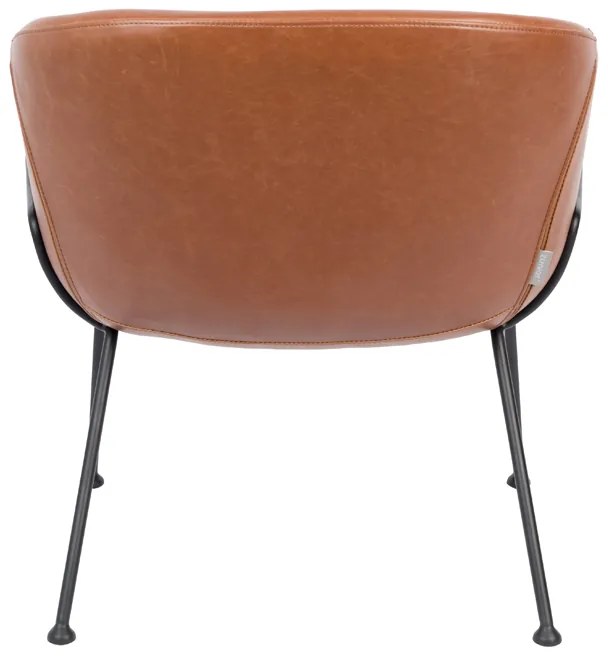 Zuiver Feston Design Fauteuil Bruin Leer