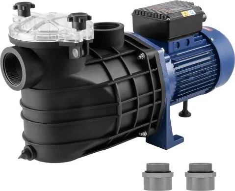 VEVOR zwembadpomp, 2,5 pk, max. 120 GPM, filterpomp met één snelheid, 220 V, 2850 tpm, max. opvoerhoogte 16 m, zwembadpomp met filtermand, voor bovengrondse zwembaden, hottubs en spa's