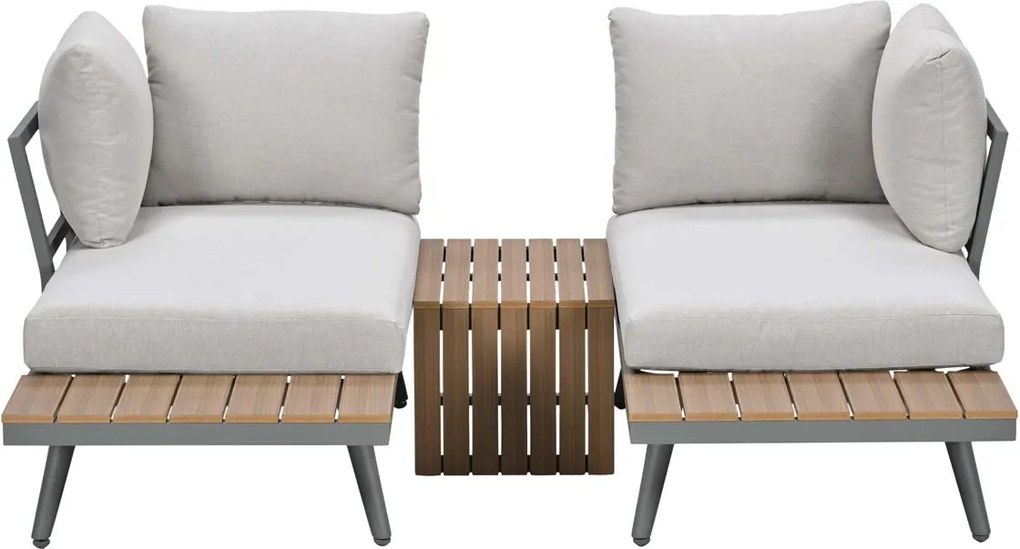 Garden Impressions Tibo loungeset 3-delig - stone green