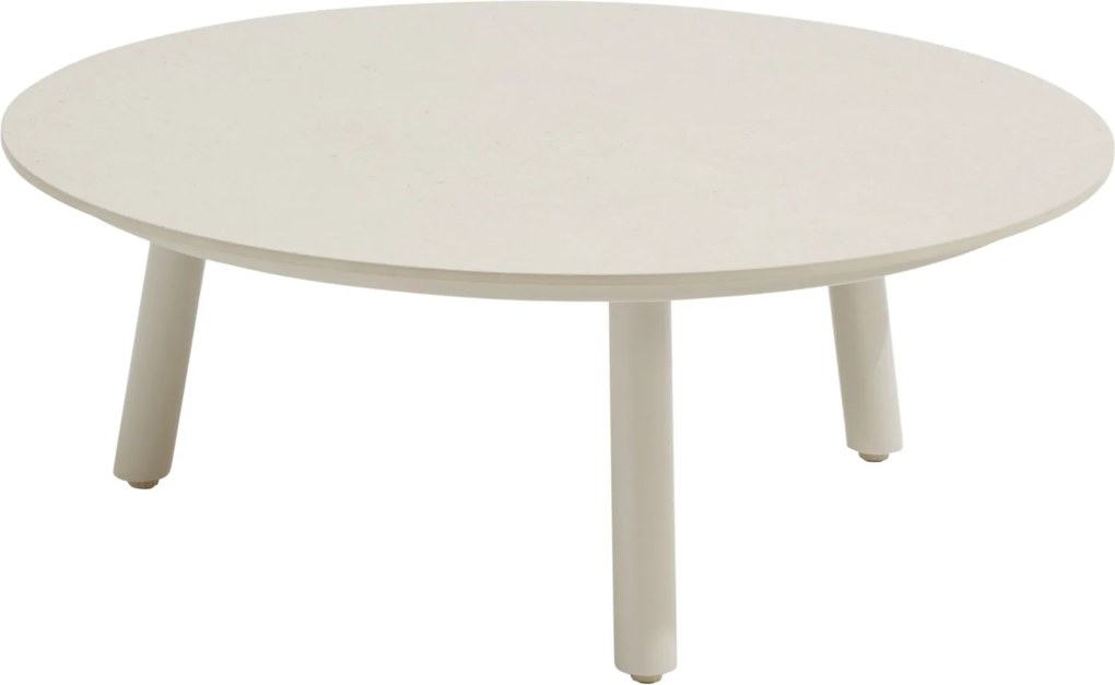 Salute lounge tuintafel 80xH30 cm ceramic oyster linen Taste 4SO