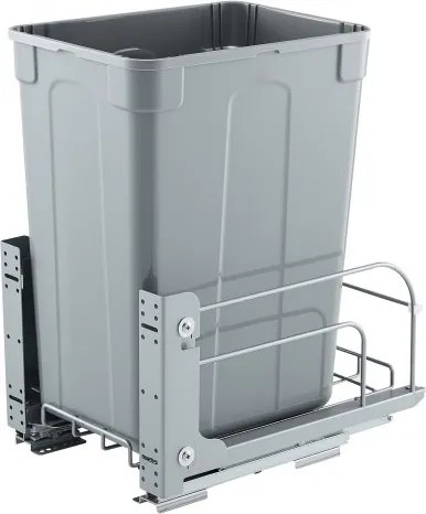 VEVOR 35 Qt uittrekbare afvalbak voor keukenkastjes, onderbouwafvalbak (draagvermogen 30 kg) met duurzaam metalen soft-close schuifsysteem en deurset, voor onderbouwgootsteen