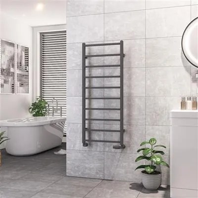 Eastbrook Tuscan Square handdoekradiator 50x120cm 460W antraciet