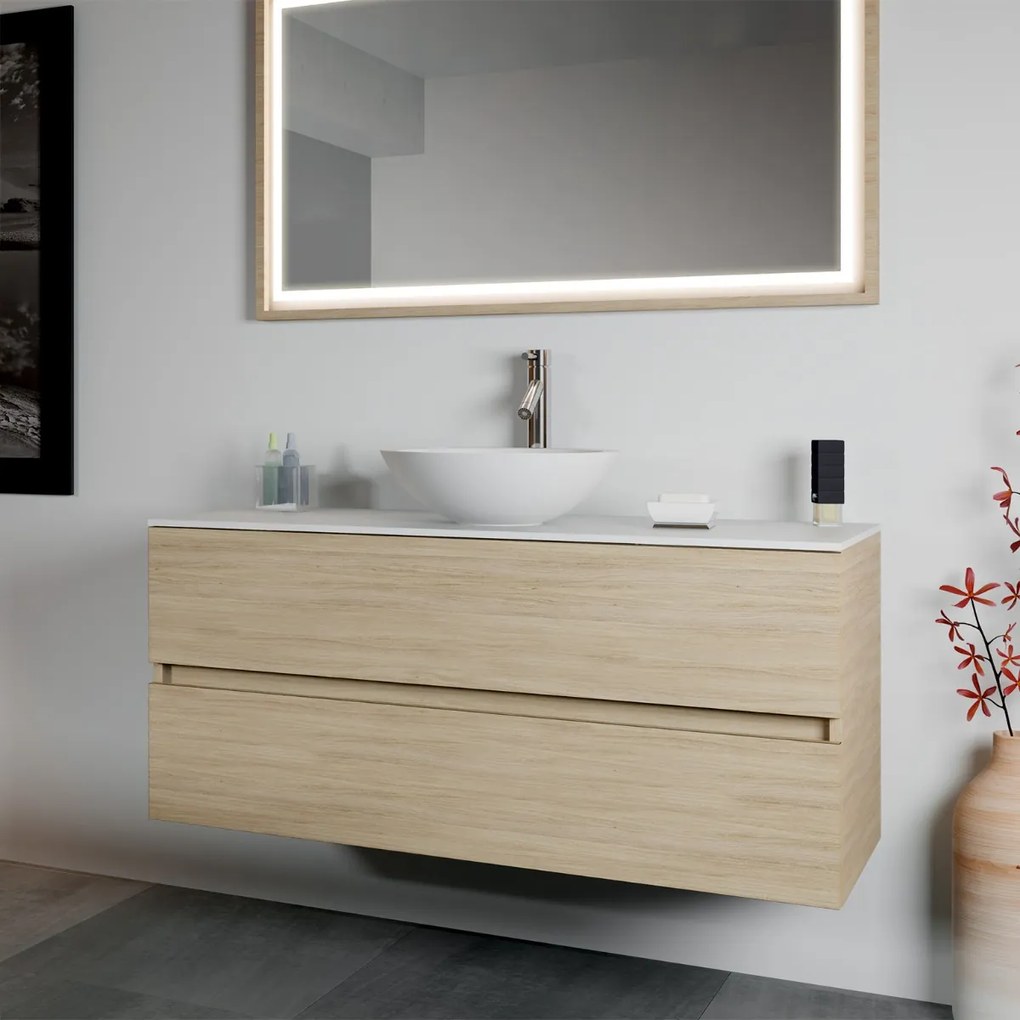 Riho Avella waskom solid surface rond wit mat