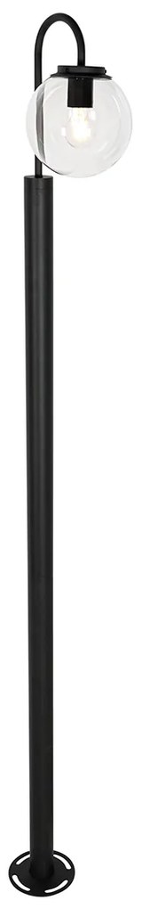Moderne lantaarn zwart met kunststof 200 cm IP44 - Sfera