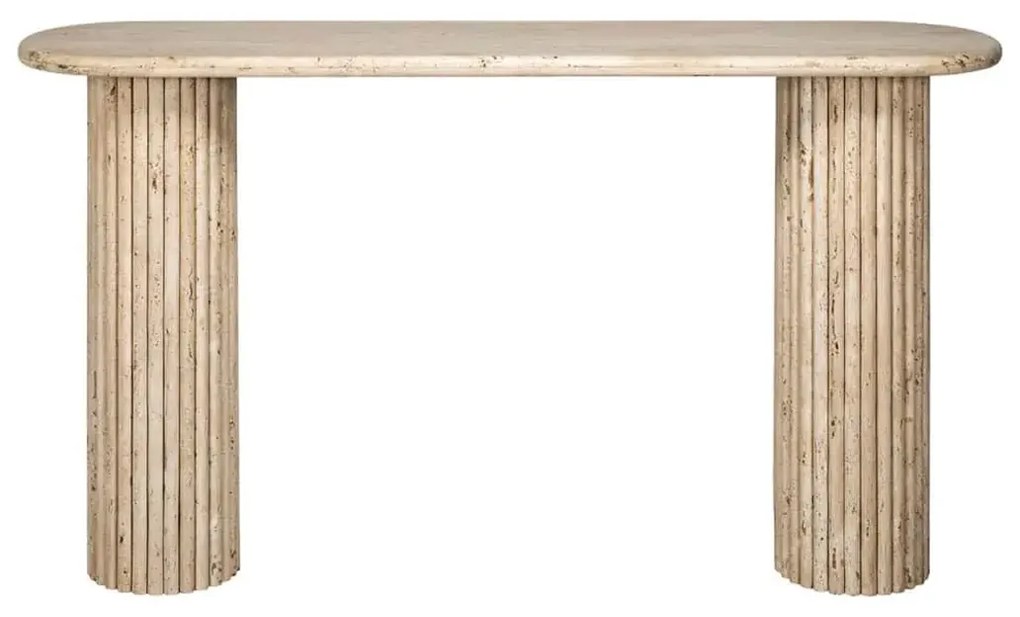 Richmond Interiors La Cantera Travertin Wandtafel Griekse Pilaren - 160 X 38cm.