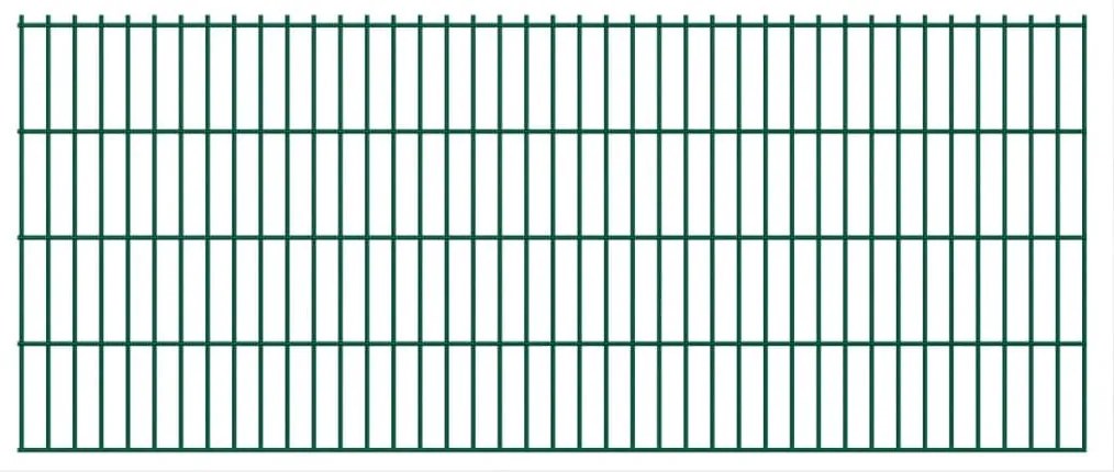 vidaXL Dubbelstaafmat 2,008x0,83 m groen