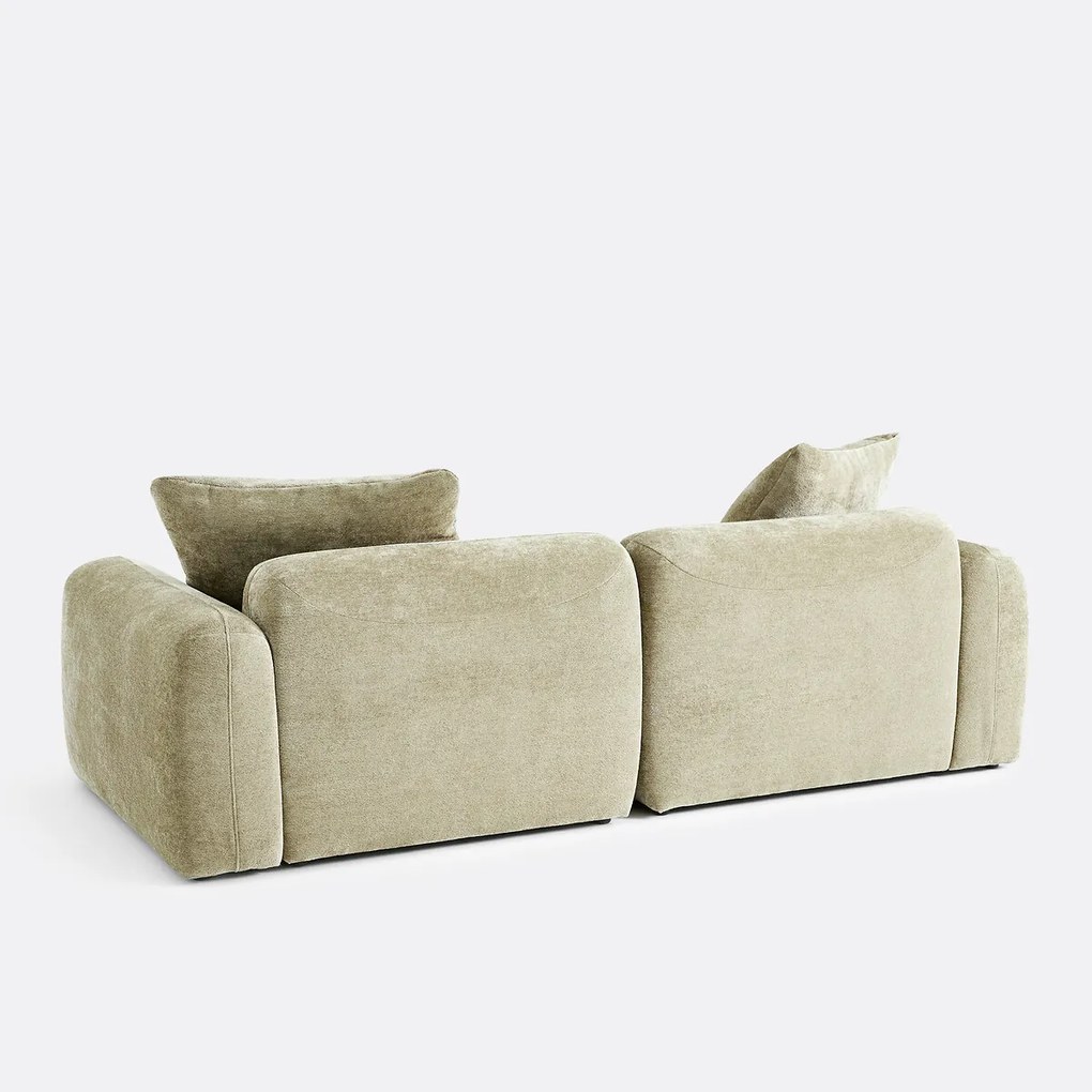 3-zits modulaire hoekbank in jacquard chenille, AMAD