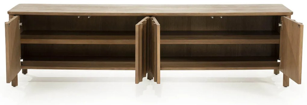 Eleonora Jake Modern Tv-meubel Eikenhout Bruin 183 Cm - 183x47x50cm.