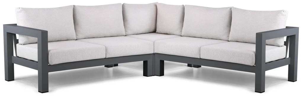 Hoek loungeset 5 personen Aluminium Grijs  Lifestyle Garden Furniture Luca