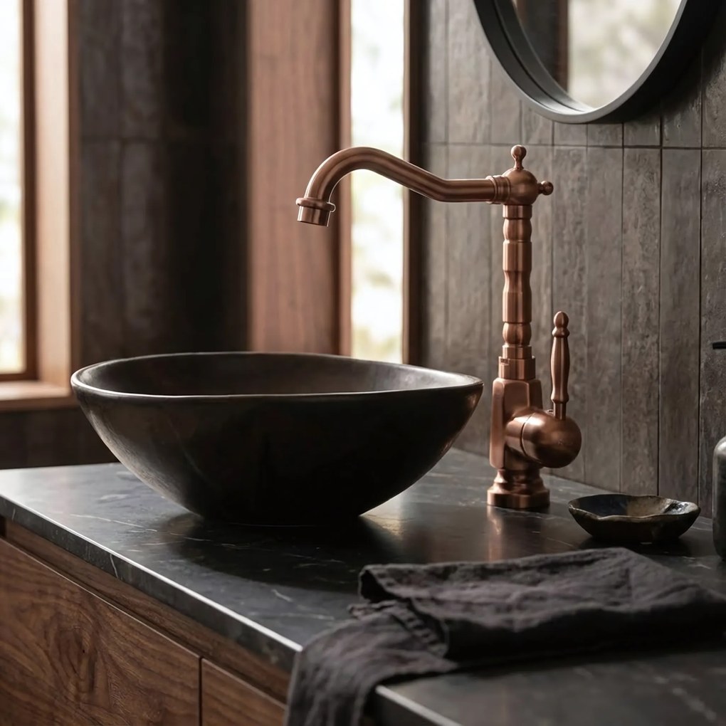 Wastafelkraan REA Bona Brush Copper High