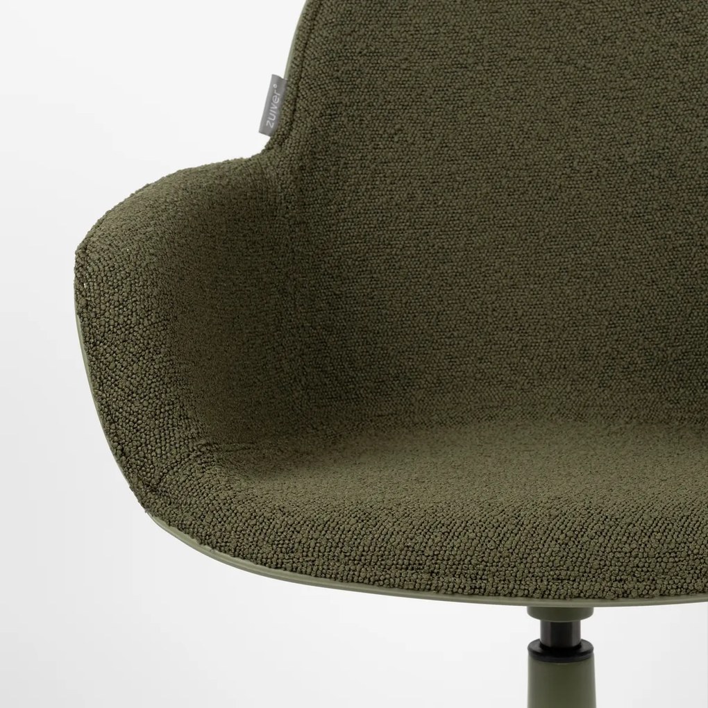 Zuiver Albert Kuip Swivel Groene Draaistoel Met Armleuningen