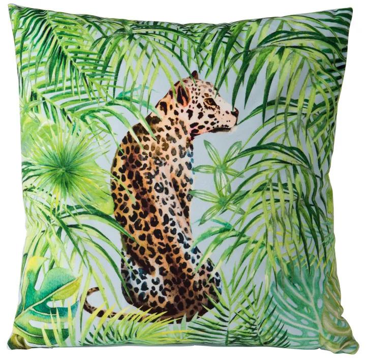 Kussen jungle luipaard - multikleur - 45x45 cm