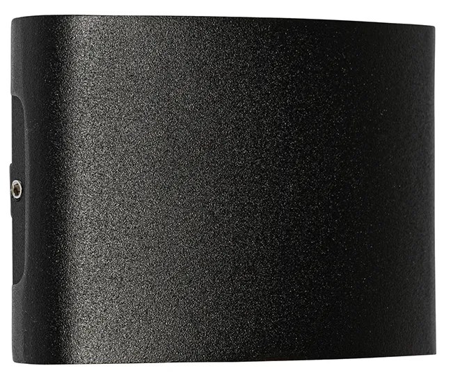 Buiten wandlamp zwart incl. LED 4-lichts IP54 - Silly
