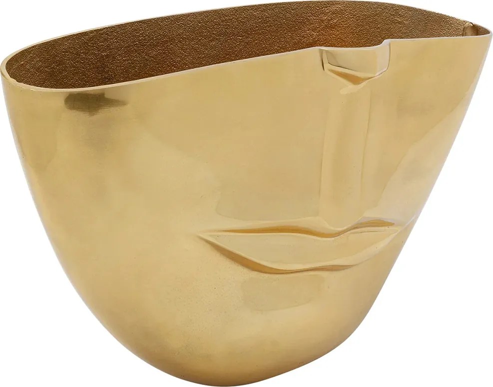 Gouden Vaas Half Gezicht L
