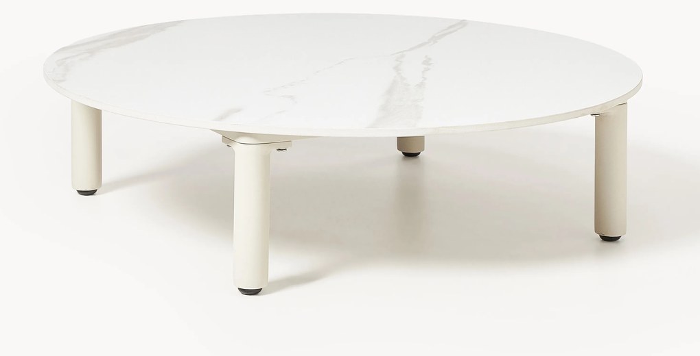 Ronde tuin salontafel Sienna met marmerlook