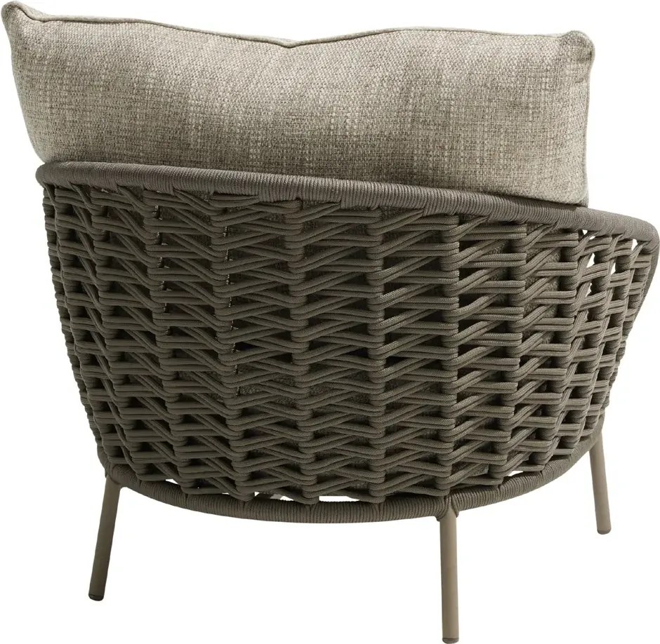 4 Seasons Outdoor Vera loungestoel Mocca Loungestoel beige weerbestendig