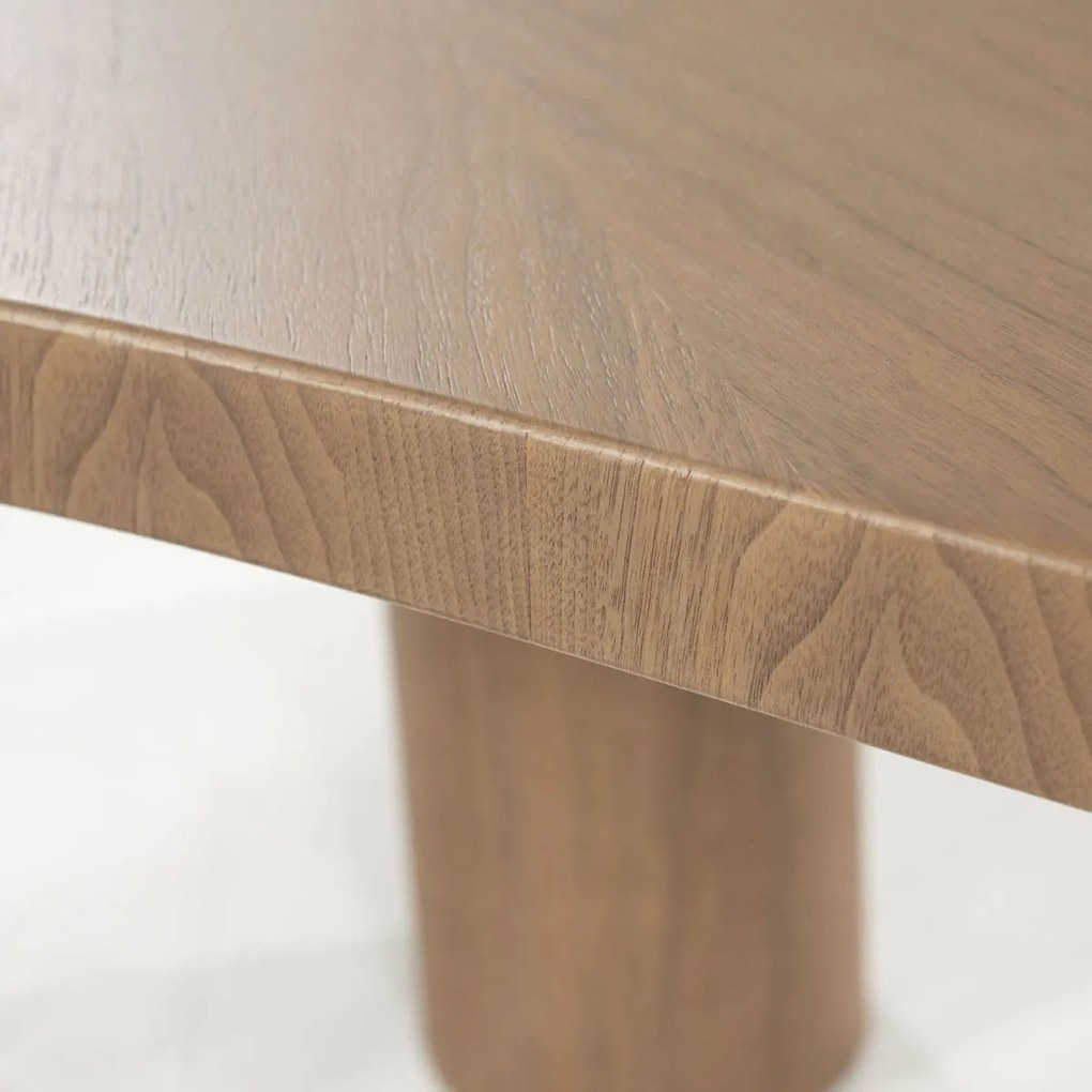 Eleonora Bobbie Organische Eettafel Lichtbruin Hout - 215 X 110cm.
