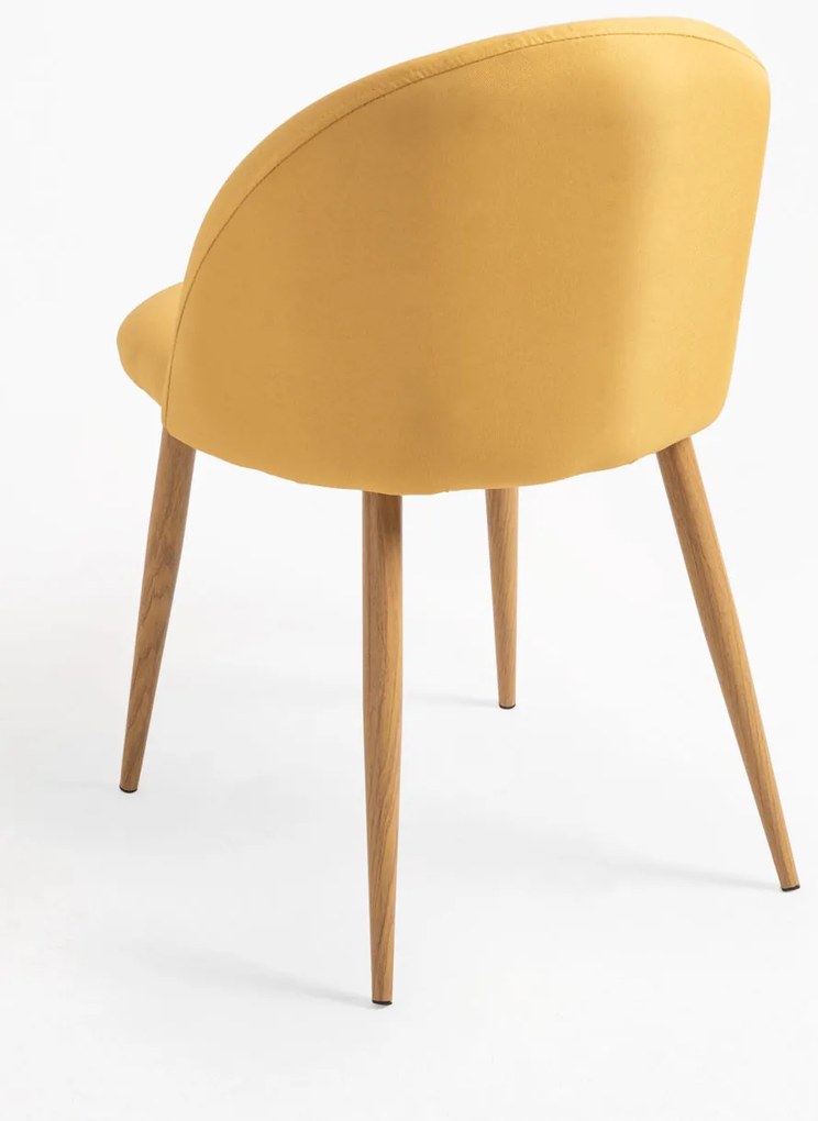 Pak 4 Vint Stoffen Stoelen