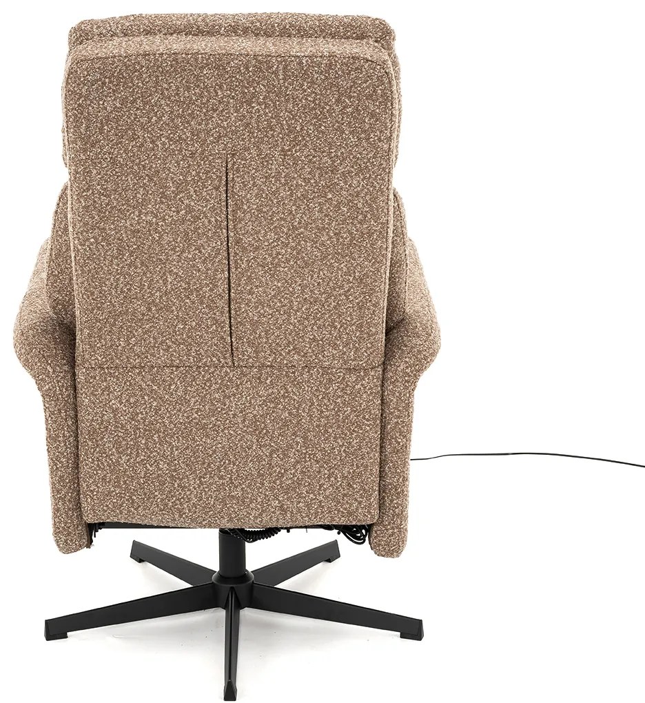Relaxfauteuil Elektrisch Taupe Stof
