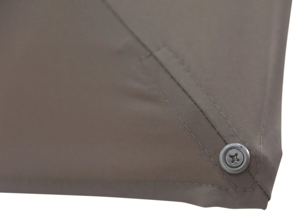 Zweefparasol 3x3m S1 (excl. voet) Taupe-naturel-bruin Camello Diego