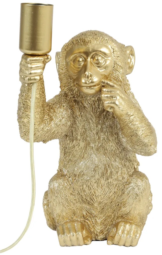 Tafellamp Monkey Antiek Goud