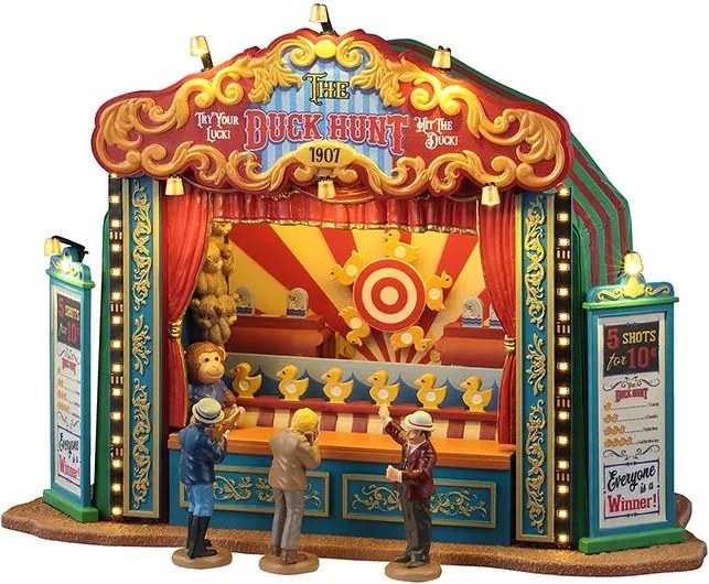 Lemax Carnival Kersthuisje - The Duck Hunt - Sights &amp; Sounds - 2025 Collectie