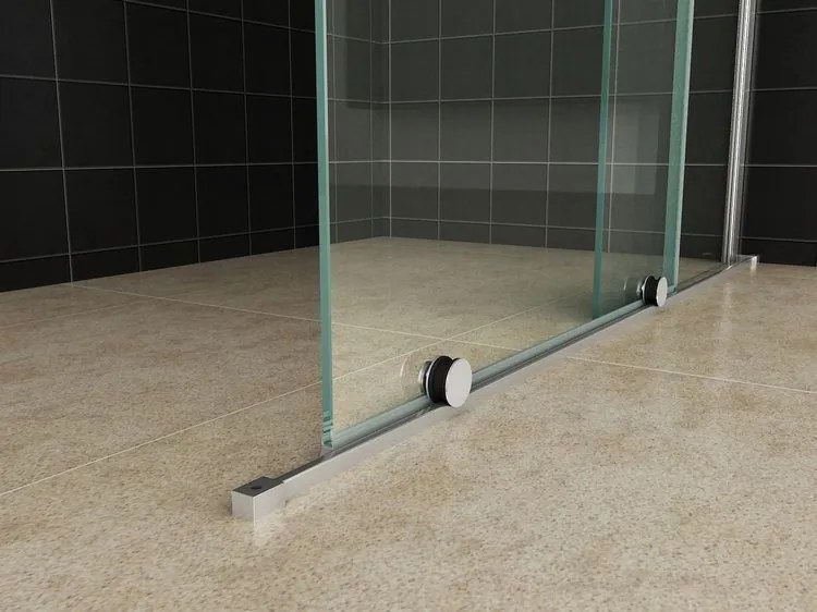 Mueller inloopdouche schuifdeur op rail 100x200cm