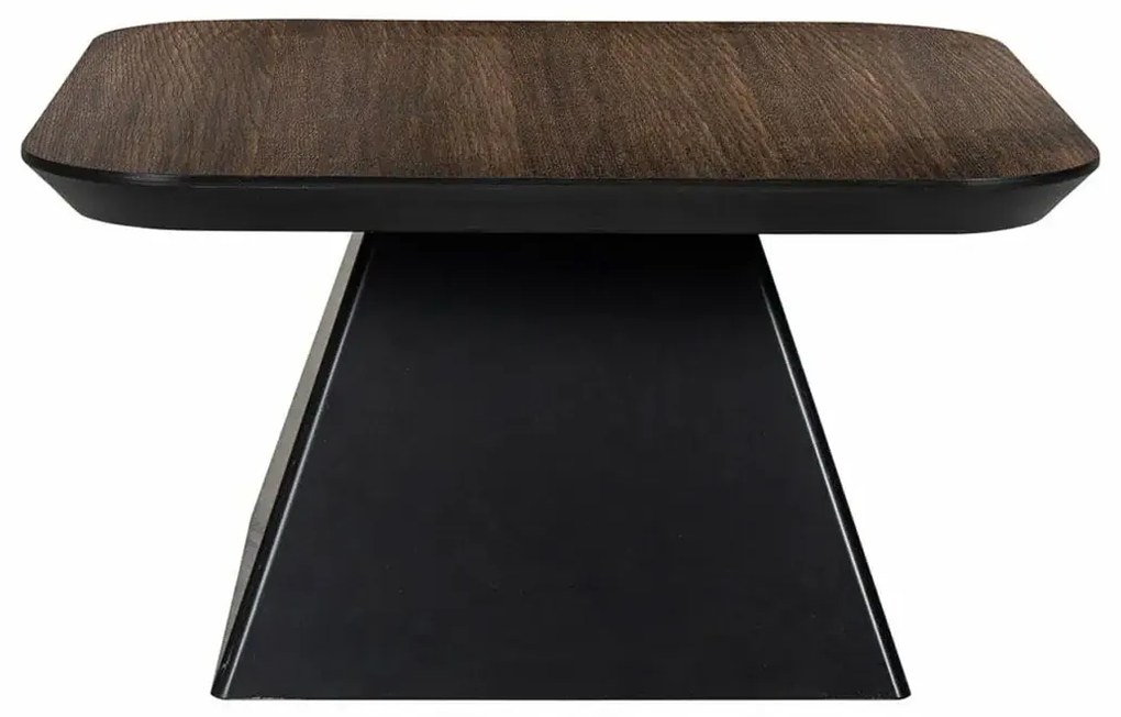 Richmond Interiors Bonvoy Salontafel Vierkant Zwart Bruin 70 Cm - 70 X 70cm.