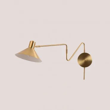 Directionele Metalen Wandlamp Van Ijzer Lizz Goud - Sklum