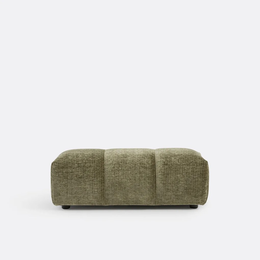 XL poef, vintage ribfluweel, L109 cm, Nuria