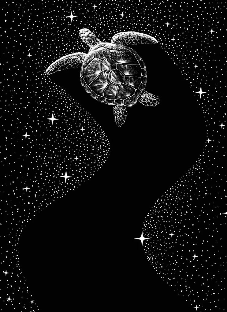 Ilustratie Starry Turtle, Aliriza Cakir, (30 x 40 cm)