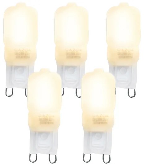Set van 5 G9 LED lampen CUTE PC 2W 200 lm 2700K